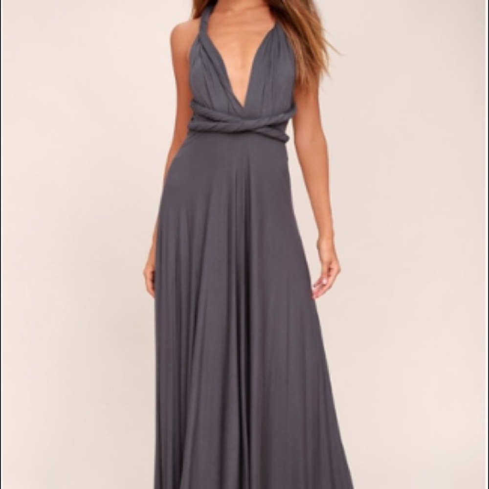 NWT LULUS TRICKS OF THE TRADE MAXI DRESS